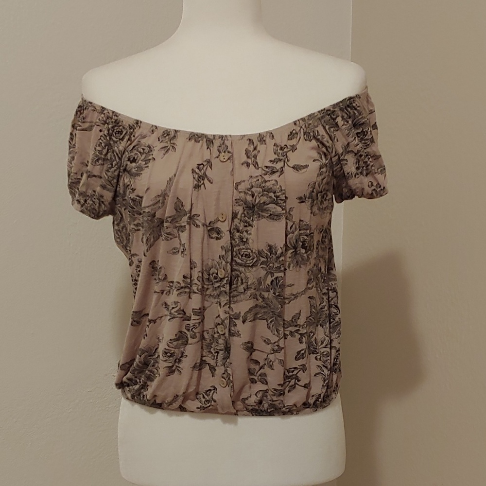 3/$20 Agenda On/Off Shoulder Floral Top